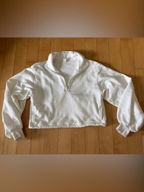 lululemon athletica Crisp White Zip-Up Hoodie